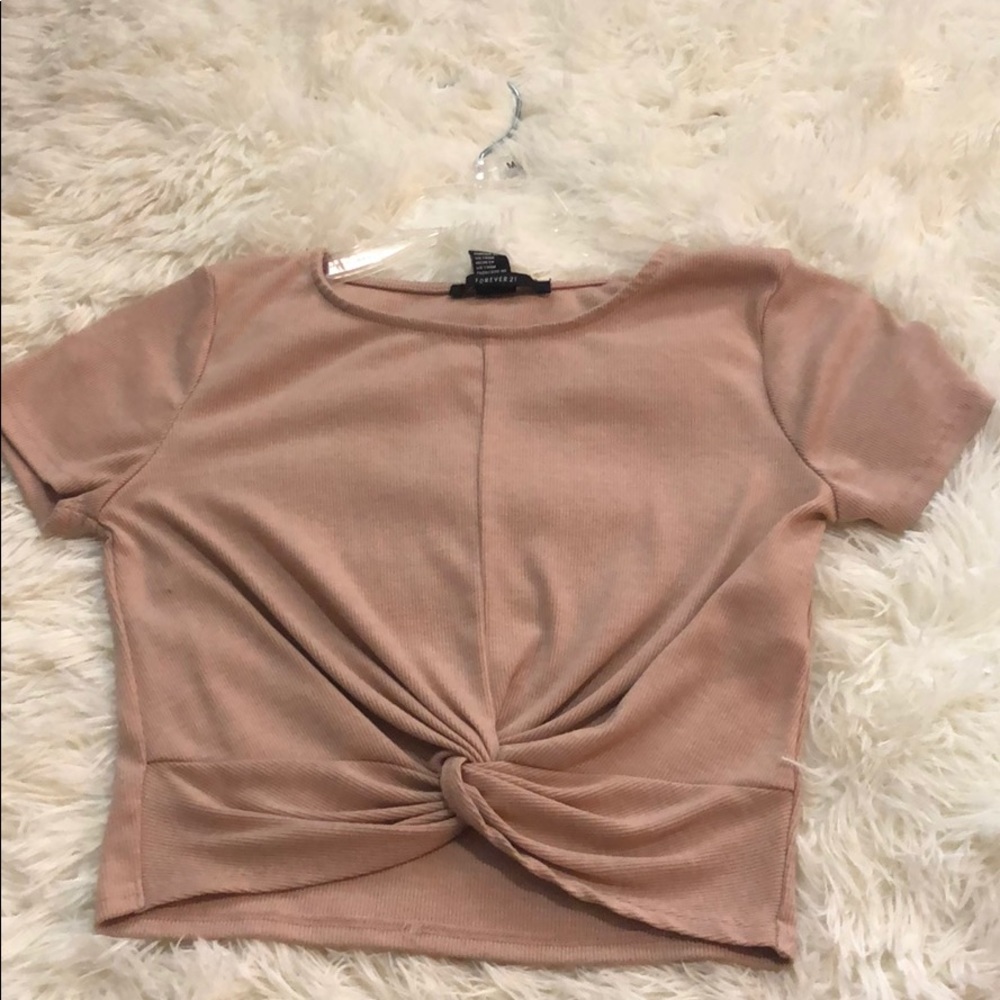 Mauve Twist Crop Top